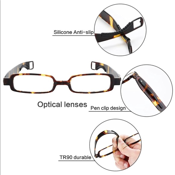 BRUWEN compact folding reading glasses 1.5 power - Picture 3 of 6